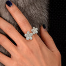 Stylishwe 開運 桜モチーフ 開き口 調整可能 結婚指輪 - stylish we