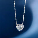 Stylishwe 4.0カラット ハートシェイプ ペンダント ネックレス