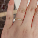 Stylishwe クラシック 1.0カラット エタニティ 結婚指輪