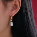 Stylishwe 3.5ct Luxury Oval Cut Drop Earrings