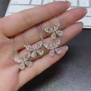 Stylishwe 2.0カラット バタフライディザイン ネックレス