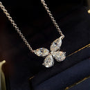 Stylishwe 2.0カラット バタフライディザイン ネックレス スターリングシルバー - stylish we