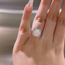 Stylishwe  4.0カラット クッションカット オーパルストーン 婚約指輪