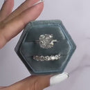 Stylishwe クラシック 4.5カラット 2連 セットリング