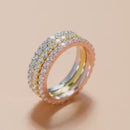 Stylishwe エタニティリング クラシック 1.5カラット 3PCS