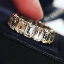 Stylishwe フェミニン 5カラット ラウンドカット 結婚指輪 スターリングシルバー - stylish we