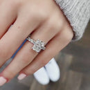 Stylishwe 3.5カラット  ラディアントカット エタニティ  婚約指輪