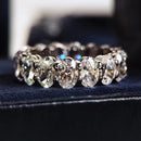 Stylishwe エレガント オーバルカット 8.5カラット 結婚指輪 スターリングシルバー - stylish we