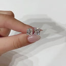Stylishwe 2.0 carat cushion cut stud earrings