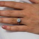 Stylishwe ゴージャス 2.0カラット ホワイトゴールド 婚約指輪