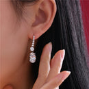Stylishwe 3.5ct Luxury Oval Cut Drop Earrings