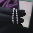 Stylishwe エレガント ラウンドカット ピアス スターリングシルバー