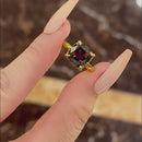 Stylishwe ノーブル 3.5 カラット アレキサンドライト 婚約指輪 スターリングシルバー