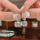 Stylishwe 8.0カラット エレガント ドロップ ピアス