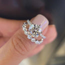 Stylishwe 2.5カラット ラウンドカット セットリング