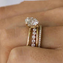 Stylishwe 2.0 carat yellow gold round cut set ring sterling silver 