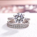 Stylishwe 2.5 carat elegant 3pcs set ring