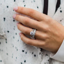 Stylishwe Gorgeous 2.0 Carat 2PCS Ring Set 