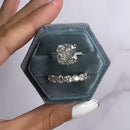 Stylishwe クラシック 4.5カラット 2連 セットリング