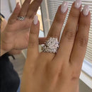Stylishwe 8.0 Carat Radiant Cut Diamond Clear Ring Set 