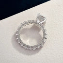 Stylishwe 3.5カラット  ラディアントカット エタニティ  婚約指輪