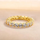 Stylishwe 1.8カラット イエローゴールド エタニティリング