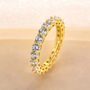 Stylishwe 1.8カラット イエローゴールド エタニティリング