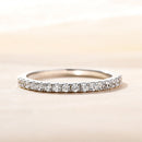 Stylishwe ハーフエタニティリング クリスタルクリア - stylish we