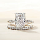 Stylishwe エレガント 3.50カラット ラディアントカット 指輪セット - stylish we