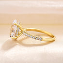 Stylishwe クラッシク 3.50カラット オーバルカット イエローゴールド 婚約指輪