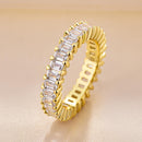 Stylishwe ゴージャス 2.5カラット エタニティ 結婚指輪