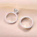 Stylishwe クラシック 3.0カラット Xシェイプ 指輪セット