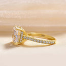 Stylishwe 4.5カラット イエローゴールド クッションカット 婚約指輪