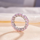 Stylishwe full eternity 8.5 carat pink sapphire 