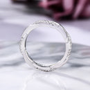 Stylishwe ツイスト インフィニティ ウェディング バンド  エタニティリング - stylish we