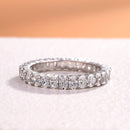 Stylishwe 4.0カラット オーバルカット エタニティリング