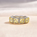 Stylishweゴージャス イエローサファイア エタニティリング