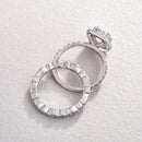 Stylishwe 2.0ct Round Cut Halo Ring Set 