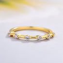 Stylishwe 1.0 Carat Simple Yellow Gold Eternity Ring