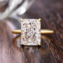 Stylishwe ゴージャス 5.5カラット イエローゴールド 婚約指輪 スターリングシルバー