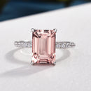 Stylishwe  ハロー 3.0カラット モルガナイトピンク リング