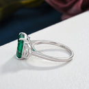 Stylishwe 豪華 5.0カラット パライバトルマリン ラディアントカット 3 ストーン レディース 婚約指輪 - stylish we