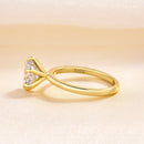 Stylishwe クラシック 2.0カラット ラウンドカット 婚約指輪 スターリングシルバー - stylish we