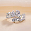 Stylishwe  4.0カラット デザイン感 オープン 結婚指輪