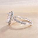 Stylishwe 2.2カラット ヘイロー ペアーカット 婚約指輪 - stylish we