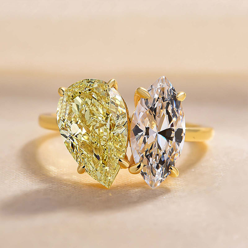 Stylishwe ゴージャス  ツートーン 3.0カラット  婚約指輪
