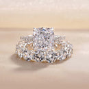 Stylishwe クラシック 4.5カラット 2連 セットリング