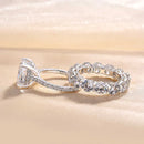 Stylishwe クラシック 4.5カラット 2連 セットリング