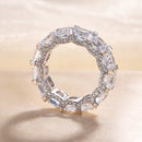 Stylishwe ゴージャス 6.0カラット エタニティ 結婚指輪