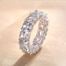 Stylishwe ゴージャス 6.0カラット エタニティ 結婚指輪